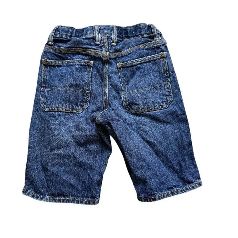 Youth Boys Gap Kids 1969 Stonewash Indigo Denim Jean Shorts - Sz 8 Regular - Picture 2 of 2